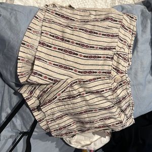 Linen blend shorts